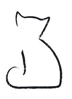 Little Cat Tattoo Little Cat Tattoo, Minimalist Cat Tattoo, Cat Outline Tattoo, Cat Tattoo Simple, Tier Tattoo, Pawprint Tattoo, Cat Tattoo Small, Cat Outline, Black Cat Tattoos