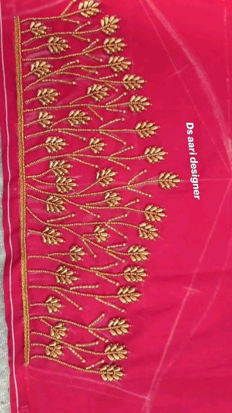 Aari Blouse Hand Design, Aari Work Blouse Tracing Designs, Pattern Design Drawing, Peacock Embroidery Designs, Silk Ribbon Embroidery Patterns, Pola Manik, Simple Hand Embroidery Patterns, Hand Work Design, Aari Blouse