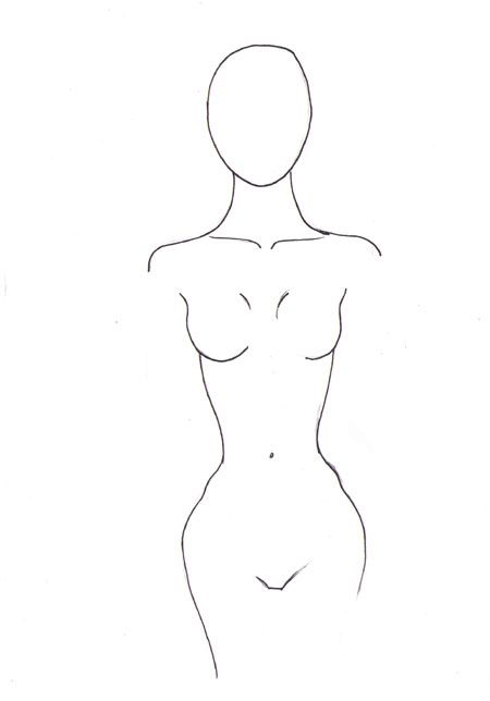 draw female body final January 17 2015 Torso Drawing Female, Women Torso Drawing, Female Body Drawing, Draw Fashion, Drawing Female Body, Silhouette Drawing, Drawing Template, Realistic Drawing, Female Torso