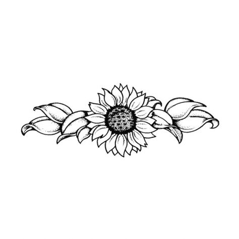 Sunflower Drawing Simple, Simple Sunflower Tattoo, Simple Tattoo Ideas, Sunflower Tattoo Thigh, Sunflower Tattoo Simple, Simple Sunflower, Sunflower Tattoo Sleeve, Sunflower Tattoo Shoulder, Sunflower Drawing