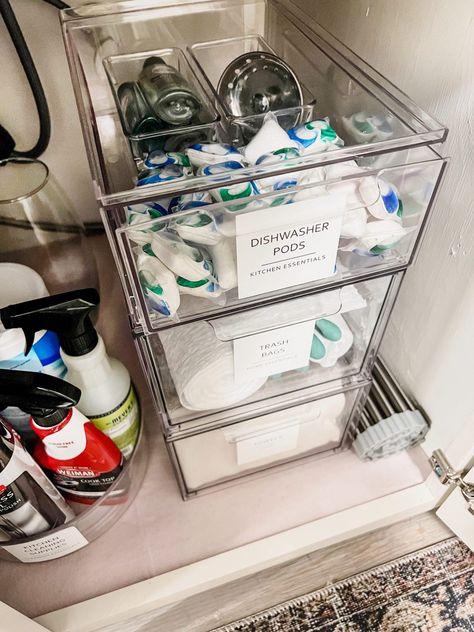 How To Choose The Best Under-Sink Organizers - Organized-ish Stackable Makeup, Under Bathroom Sink, Under The Sink Organization, Acrylic Bathroom, Under Kitchen Sink, Bathroom Organizers, Under Kitchen Sink Organization, Kitchen Sink Organization, Kitchen Sink Storage