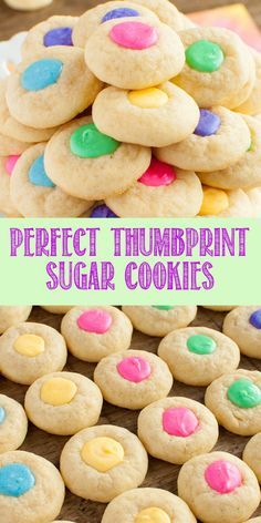 White Chocolate Filling, Chocolate Thumbprint Cookies, Rainbow Desserts, Perfect Sugar Cookies, Thumbprint Cookies Recipe, Pastel White, Kid Desserts, Recipes Soup, Easter Baking