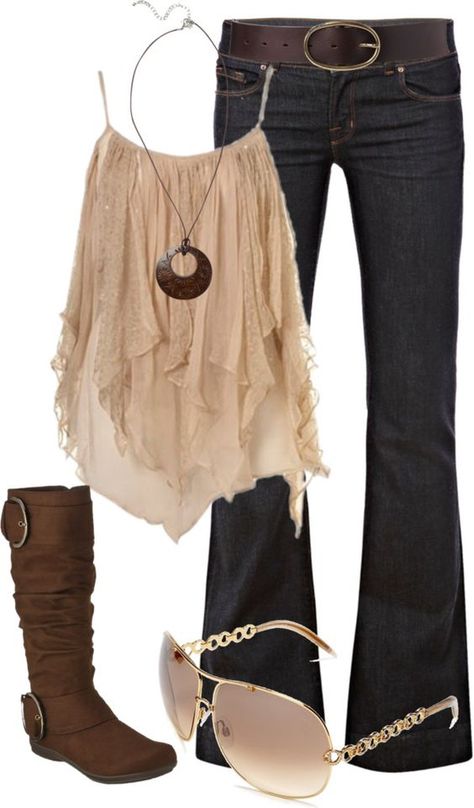 What to Wear to a Country Concert Outfit Ideas - Outfit Ideas HQ Stil Boho, Boating Outfit, Country Concert Outfit, Mode Boho, Country Concert, Outfit Winter, Komplette Outfits, Country Outfits, Outfit Casual