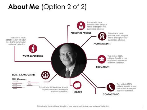 About Me Personal Profile D214 Ppt Powerpoint Presentation Infographic Template Files | PowerPoint Templates Download | PPT Background Template | Graphics Presentation Personal Profile Design, Ppt Background Template, Presentation Infographic, Team Profile, Om Symbol Wallpaper, Ppt Ideas, Symbol Wallpaper, Me Template, Ppt Slide Design