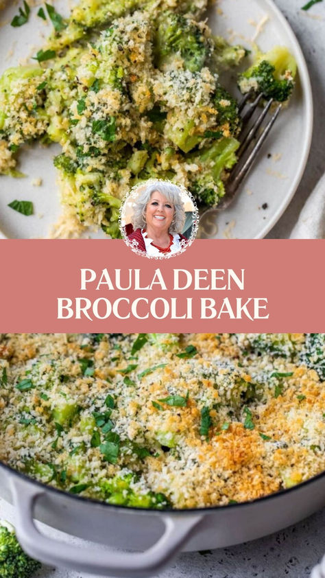 Paula Deen Broccoli Bake Broccoli Casserole Paula Deen, Broccoli And Cheese Baked, Broccoli Cheese Baked, Paula Deen Broccoli Casserole, Mustard Broccoli, Broccoli Butter, Panko Recipes, Delicious Broccoli, Extra Sharp Cheddar