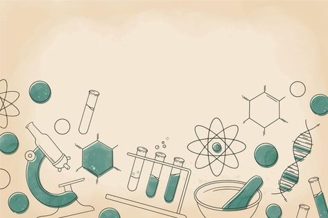 Vintage science background | Free Vector #Freepik #freevector #background #vintage #school #education Chemistry Background Design, Chemistry Art Design, Stem Background, Chemistry Background, Science Powerpoint, Science Drawing, Graduated Cylinders, Araling Panlipunan, Mẫu Power Point