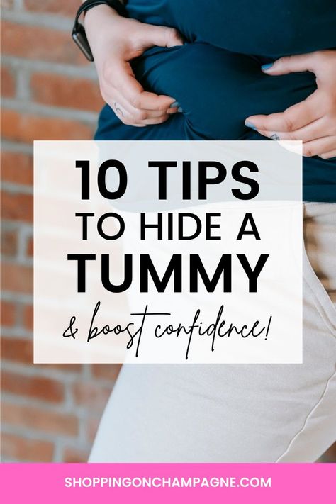 10 Tips to Camouflage Your Belly and Boost Your Confidence — Shopping on Champagne | Nancy Queen | Fashion Blog How To Dress Hormonal Belly, Capsule Wardrobe Big Belly, Dressing For Belly Pooch, Work Outfits Women Big Belly, Belly Flattering Outfits, Outfit For Belly Pooch, How To Style Mom Pooch, Fashion Tips For Women Body Shapes, Lower Belly Pooch Outfit