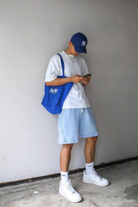 Shorts Male Outfit, Summer Fits Aesthetic 2024, Summer Outfits 2024 Men, Mens Summer Outfits Aesthetic, Male Shorts Outfits, Summer Vacation Outfits Men, Men’s Summer Fashion 2024, Shorts Outfits Men Streetwear, Jorts Outfit Idea Men