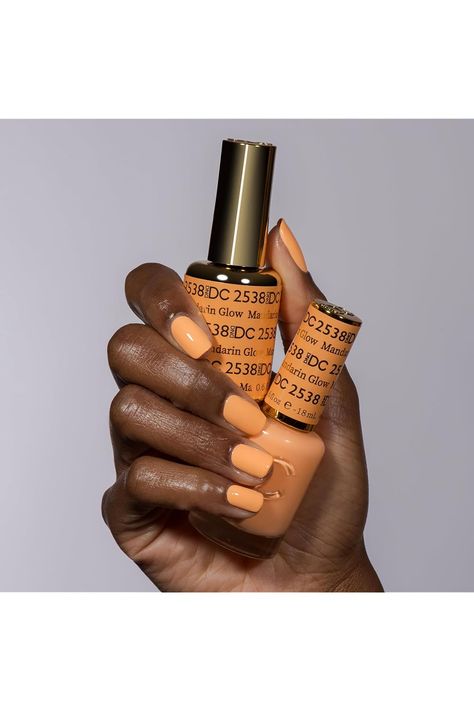 DND Gel Polish Set - 1 each of Gel Polish and Nail Polish, 2538 Mandarin Glow, 0.5 Fl Oz Dnd Mandarin Glow, Orange Opi Colors, Nail Polish Ideas Winter, Dnd Honeymoon, Dnd Spring Nail Colors 2024, Nail Colors For Summer 2024, Toe Nail Polish Ideas, Dnd Nail Colors, Dnd Nails