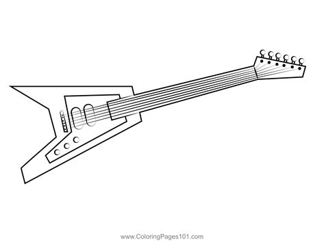 Electric Guitar Coloring Page Guitar Coloring Page, Guitar Printable, Free Kids, Printable Coloring Pages, Printable Coloring, Coloring Pages For Kids, Coloring Page, Free Printable, Electric Guitar