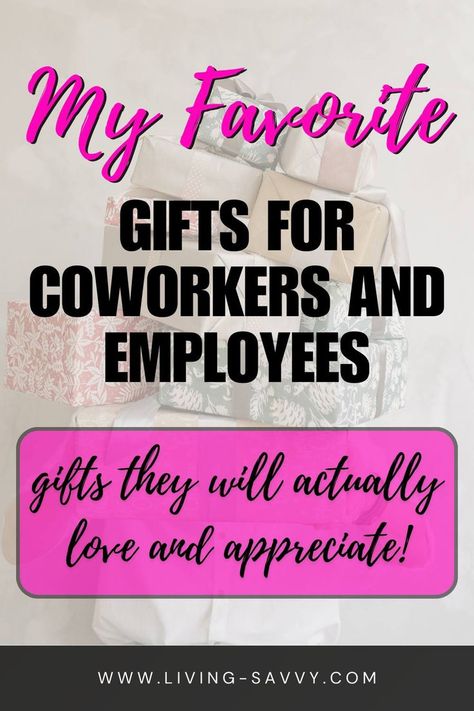 My Favorite Gifts to Give to My Coworkers! Christmas Ideas For Staff Members, Appreciation Gift Ideas For Coworkers, Co Worker Thanksgiving Gift Ideas, Gift Idea Coworker, Departing Gifts For Coworkers, Ornament Gift Ideas For Coworkers, Office Warming Gift Ideas, Teacher Colleague Gifts Christmas, Fun Coworker Gifts