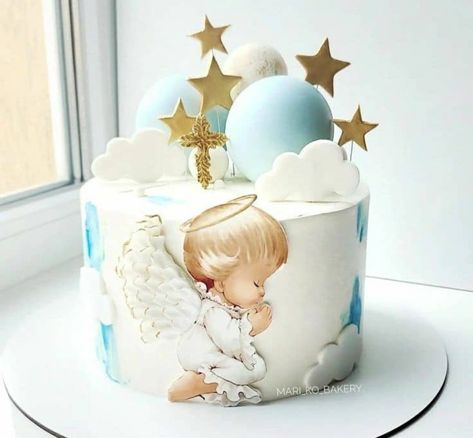 Boys Christening Cake, Baptism Cake For Boy, Christening Cake For Boy, Baptismal Cake Boy Simple, Cake For Christening, Baby Baptism Cake, Baby Christening Cake, Boy Baptism Cake, Baby Boy Christening Cake