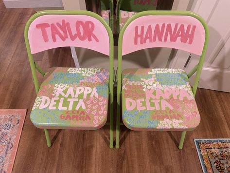 Kappa Delta initiation chair, sorority chair, big little, KD, Big Lil, Sorority Big Little, Kappa Delta, Big Little, Sorority, Quick Saves