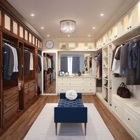 Large His And Hers Walk In Closet, His And Her Closet Ideas Walk In, Small His And Hers Closet Walk In, His And Her Shared Walk In Closet, His Hers Walk In Closet, His Closet Walk In, Walk In Closet His And Hers, Shared Walk In Closet, His And Hers Master Closet Design