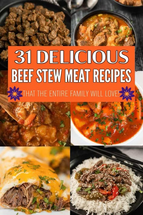 Easy Beef Stew Meat Recipes, Beef Stew Meat Recipes Easy, Stew Meat Recipes Stove Top, Crock Pot Stew Meat Recipes, Beef Stew Meat Recipes, Tasty Beef Stew, Crockpot Steak, Eating On A Dime, Crockpot Stew