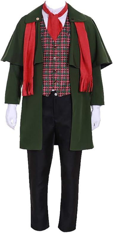 Amazon.com: Holiday Caroler Costume Mens Dickens Victorian Gentmen Christmas Carol Yuletide Costume Outfit (Custom Made) Green : Clothing, Shoes & Jewelry Christmas Uniforms, Wool Toys, Latest African Wear For Men, African Wear For Men, Victorian Gentleman, Muppet Christmas Carol, Green Clothing, Christmas Costume, Christmas Costumes