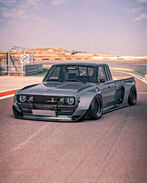 Mazda Truck, Drift Truck, Datsun Pickup, Trucks Lifted, Slammed Cars, Datsun Car, Muscle Truck, Hot Wheels Garage, Lowrider Trucks