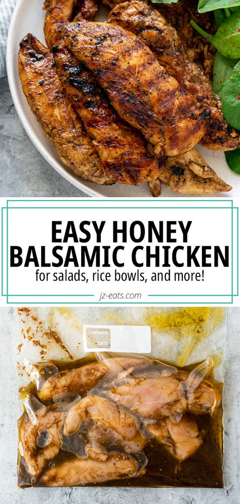 Quick Chicken Marinade, Balsamic Chicken Marinades, Balsamic Chicken Recipe, Balsamic Chicken Breast, Honey Balsamic Chicken, Balsamic Chicken Recipes, Balsamic Marinade, Boat Food Ideas, Honey Balsamic