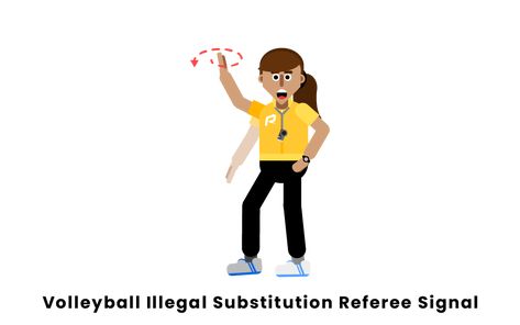 volleyball illegal substitution referee signal Volleyball Games, Volleyball