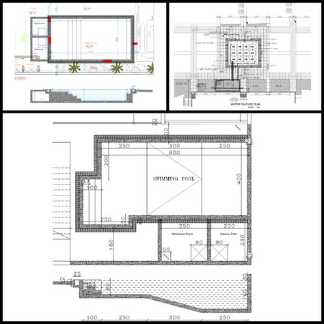 We believe that great design & technology put all the elements together in the right way and is the only way to ensure a good result.  At ROTEX’ we believe that the design phase is the most important part of the project, as this is where we begin to truly understand our clients’ vision. We take pride in understanding our clients’ requirements and bringing their ideas to life.  This is why Rotex Swimming Pools chooses to build only custom designed pools. Swimming Pool Layout, Pool Layout, Pool Design Plans, Swimming Pool Plan, Luxury Pools Backyard, Guest Bathroom Design, Garden Planning Layout, Backyard Plan, Book Program