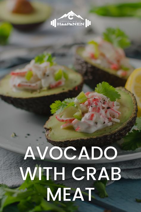 Healing Breakfast, Crab Meat Recipe, Avocado Baking Recipes, Avocado Ranch Dressing Recipe, Easy Make Ahead Appetizers, Crab Appetizer, Avocado Ranch Dressing, Crab Recipe, Crab Meat Recipes