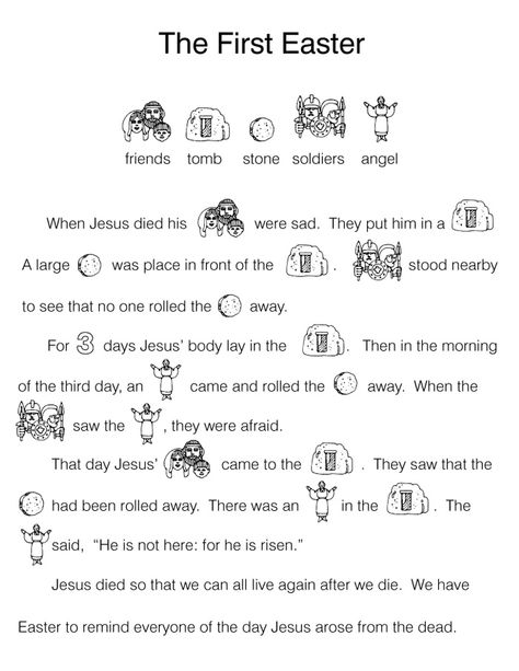 Easter Story For Preschoolers, Easter Lessons, Easter Sunday School, Easter Preschool, Resurrection Sunday, Easter Story, Sunday School Activities, Church Activities, Bible Activities