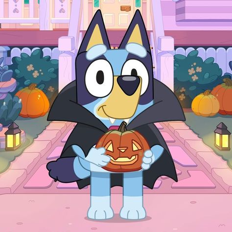 Ghost Holding A Pumpkin, Bluey Halloween, Dulces Halloween, Bluey And Bingo, Wallpaper Iphone Summer, Ghost Dog, Love Halloween, Blues Clues, Holiday Wallpaper