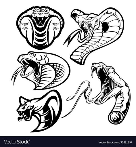 King Cobra Tattoo Men, Cobra Vector, King Cobra Tattoo, Ace Of Spades Tattoo, King Cobra Snake, Be Brave Tattoo, Cobra Tattoo, Serpent Tattoo, Cobra Art