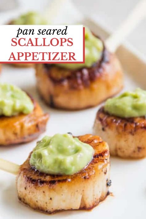 Scallops Appetizer, Scallop Appetizer, Restaurant Appetizers, Fancy Appetizers, Pan Seared Scallops, Wedding Appetizers, Elegant Appetizers, Seared Scallops, Appetizers Easy Finger Food