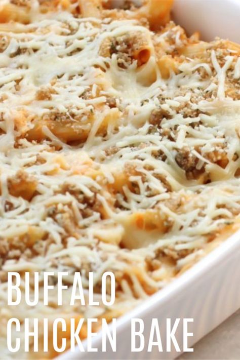 Buffalo Chicken Bake, Buffalo Chicken Breast, Shredded Buffalo Chicken, Buffalo Chicken Casserole, Buffalo Chicken Recipes, Buffalo Chicken Pasta, Chicken Receipes, Baked Buffalo Chicken, Swiss Steak