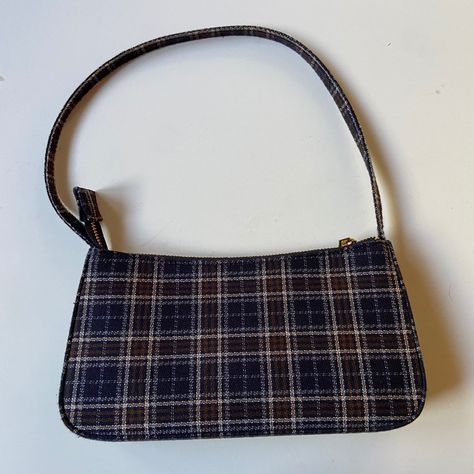 Vintage Bags, Canvas Material, Brandy Melville, Brandy, Urban Outfitters, Plaid, Purse, Shoulder Bag, Outfit Accessories