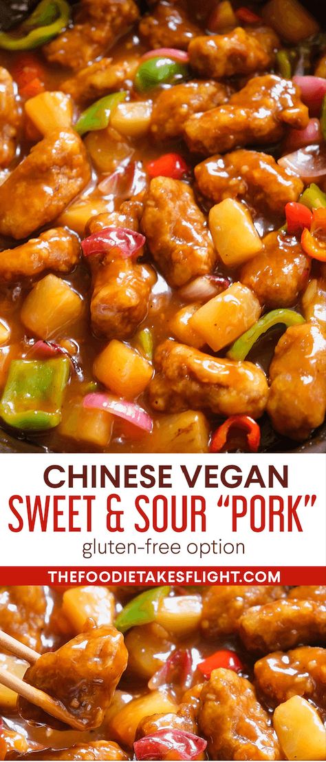 Woon Heng, Frozen Tofu, Vegan Sweet And Sour, Vegan Chinese Food, Sweet N Sour Pork Recipe, Sweet And Sour Tofu, Vegan Chinese, Vegetarian Ideas, Vegan Asian Recipes