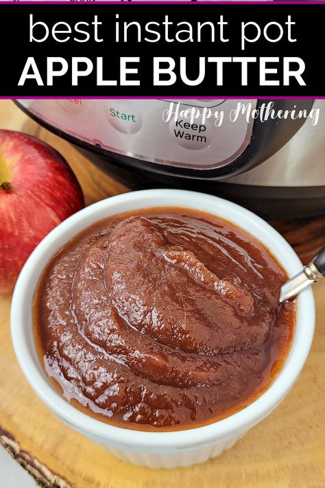 This easy apple butter recipe is easy to make in the Instant Pot and it’s full of delicious fall flavors. Easy Apple Butter Recipe, Instant Pot Apple Butter, Apple Brown Sugar, Homemade Gluten Free Bread, Maple Recipes, Apple Butter Recipe, Homemade Apple Butter, Cooked Apples, Butter Spread