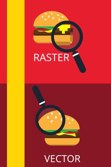 Vector vs. raster graphics Raster Vs Vector Graphics, Raster Images Design, Vector Vs Raster Image, Raster Graphics, Popular Logos, Inspiration Board Design, Raster To Vector, Raster Image, Image File Formats