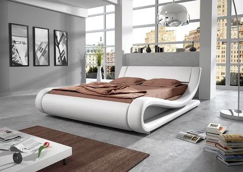 Sleep Inspiration, Unique Bedroom Furniture, Unique Bed Design, Unique Bedroom Ideas, Bedroom Designs For Couples, Curved Bed, Unique Bedroom Design, Unique Bedroom, Bed Design Modern