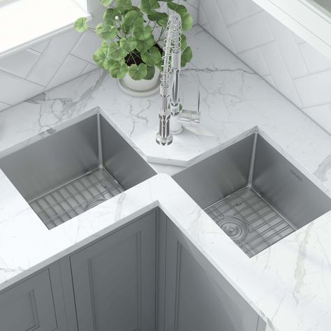 Corner kitchen sink ideas