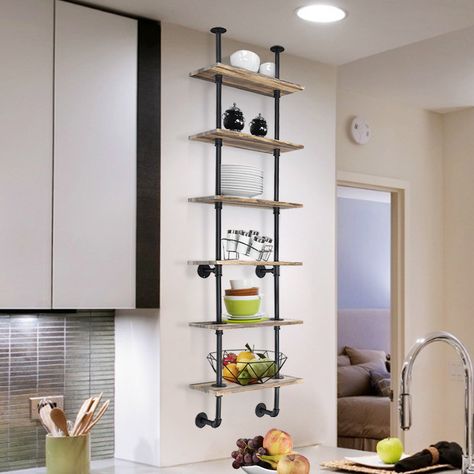 Metal kitchen shelves