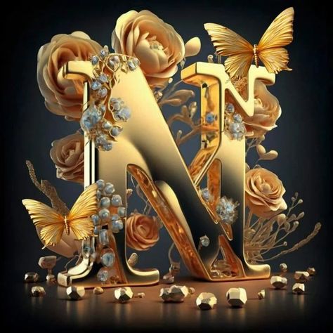 🥀 @nehafatima25751 N Design Letter, Letter N Aesthetic, N Wallpaper Letter Aesthetic, N Alphabet, Alphabet N, Letter Aesthetic, Wallpaper Letter, Alphabet Art Print, Stylish Alphabets