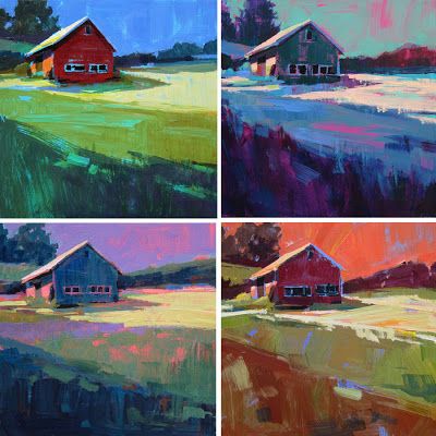 A Painting a Day by Patti Mollica: Color Fields Illustrating Color Theory Patti Mollica, Color Theory Art, Painting A Day, Instruções Origami, Colour Theory, Color Fields, Colour Field, Color Harmony, Color Studies