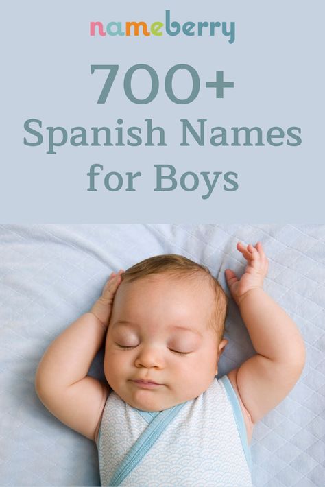 View our full list of Spanish baby names for boys Boy Names Hispanic Unique, Boy Names Spanish And English, Baby Boy Names In Spanish, Cute Boy Names Spanish, Spanish Male Names, Spanish Middle Names, Latino Names For Boys, Spanish Boy Names Unique, Baby Boy Names Mexican