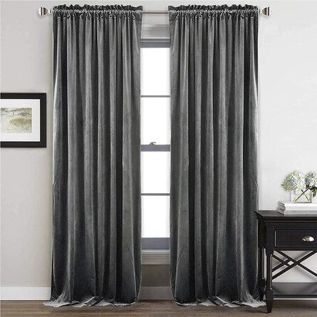 Gray Velvet Curtains, Grey Velvet Curtains, Insulated Window Treatments, Sliding Door Panels, Charcoal Curtains, Velvet Drapes, Buy Curtains, Insulated Curtains, Grey Curtains