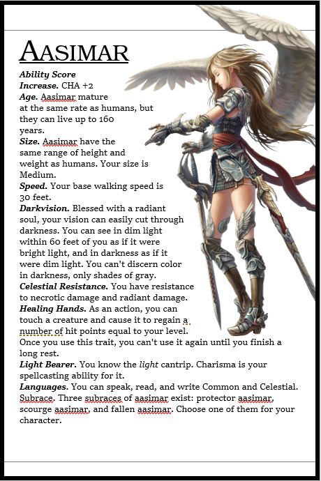 Aasimar 5e, Dnd 5e Races, 5e Races, Magic Realms, Dnd Druid, D D Races, Celestial Beings, Human Base, D D Classes