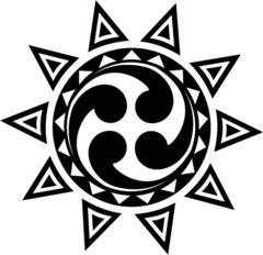 Sun Tattoo Designs, Filipino Tattoos, Cool Symbols, Sun Symbol, Celtic Tattoos, Bathroom Idea, Sun Tattoo, Maori Tattoo, Glyphs