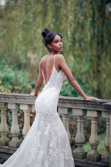 Disney Inspired Wedding Dresses, Tiana Wedding, Tiana Dress, The Jazz Age, Disney Inspired Wedding, Disney Wedding Dresses, Disney Fairy Tale Weddings, Allure Bridals, Princess Tiana