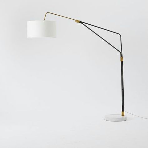 West Elm mid-century floor lamp West Elm Floor Lamp, Dining Floor Lamp, Dining Room Floor Lamp, Oversized Floor Lamp, Overarching Floor Lamp, West Elm Mid Century, Arco Floor Lamp, Dining Room Floor, Mid Century Floor Lamps