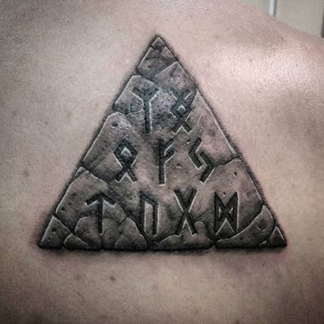 Block Tattoo, Greek Symbols, Men Masculine, Stone Tattoo, White Tattoos, Rock Tattoo, Rune Tattoo, Tattoo Designs For Men, 3d Tattoos