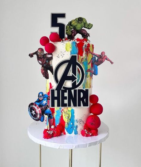 Manchester Cake Artist on Instagram: "Avengers 🔴🔵🟢 Another week another avengers cake 😅 Don’t get me wrong I’m all for the pretty pink cakes but I’ve got to admit I absolutely love making these superhero cakes too 🤩 📲 WhatsApp 07360 888985 for all enquiries 💕" 2 Tier Superhero Cake, Marvel 3rd Birthday Cake, Marvel Themed Cake, Birthday Cake 5 Boy, Avenger Cakes For Boys, Super Hero Cakes For Boys, Marvel Cakes For Boys, Superhero Birthday Party Cake, 4th Birthday Cake Boy