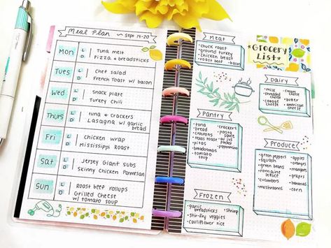 Meal Plan Bullet Journal, Meal Plan Journal, Journaling 2024, Bullet Journal Meal Plan, 2024 Bujo, Bujo Trackers, Dot Planner, Master To Do List, Planner Page Ideas