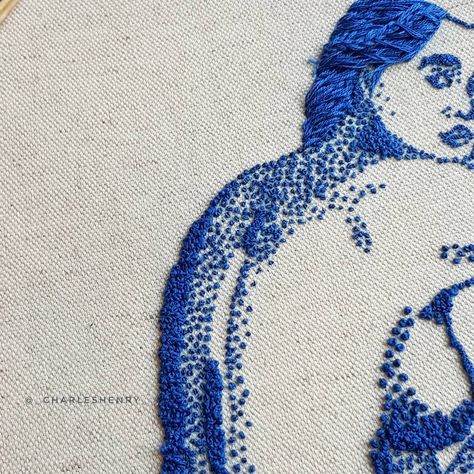 Charles Henry on Instagram: “I have been thinking a lot of whether I should do dots for hair or not. Talking with Elin we decided that adding hair in a natural way…” Charles Henry, Not Talking, French Knot, For Hair, Hair Hair, Knot, Kids Rugs, Dots, Embroidery