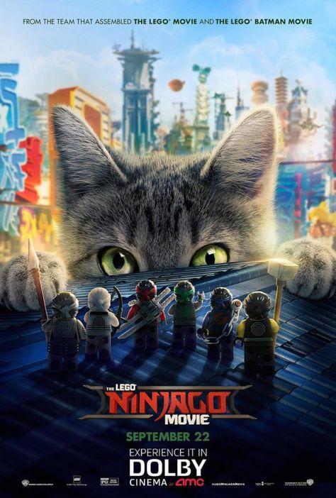 Meowthra featured on new poster for The LEGO Ninjago Movie The Lego Ninjago Movie, Lego Film, Ninjago Party, Ninjago Movie, Dave Franco, Arte Ninja, Lego Batman Movie, Lego Ninjago Movie, Moon Drawing